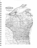 Wisonsin State Map, Monroe County 1897